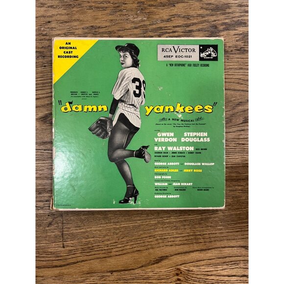 Damn Yankees Vinyl Rca Victor 45 EP Record Musical 3 Sides 6 Songs Set - Picture 1 of 11